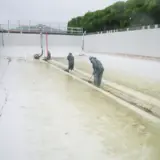 発電所内沈澱槽清掃